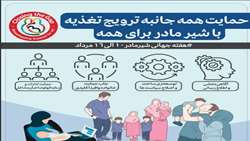حمایت همه جانبه ترویج تغذیه با شیر مادر